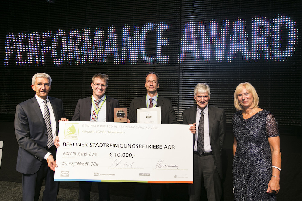 Ludwig Meyer GmbH & Co. KG et le service municipal de nettoyage de Berlin remportent l’Eco Performance Award 2016*