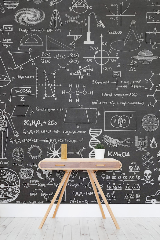 Science - Chalkboard Wallpaper Mural