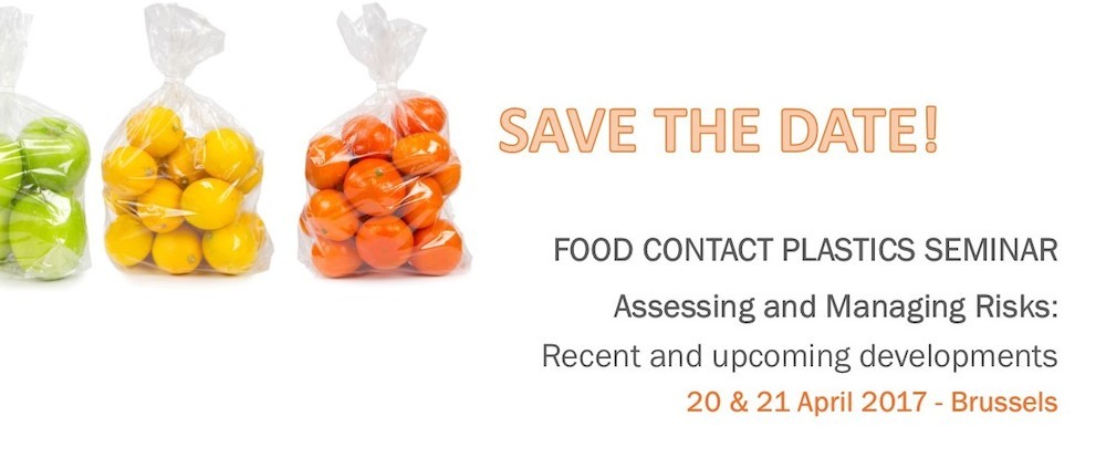 SAVE THE DATE: Food Contact Plastics Seminar 2017