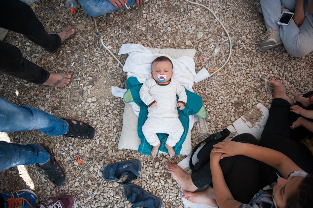 System identifier<br/>: MSF149696<br/>Title<br/>: Kara Tepe Camp in Lesbos, Greece.<br/>Photographer / cameraman<br/>: Georgios Makkas<br/>Countries:<br/>Greece. Thousands of migrants and asylum seekers are currently stranded in precarious conditions across several Greek islands, despite repeated calls since December 2014 by Médecins Sans Frontières (MSF) to Greek authorities and the EU to address the lack of reception capacity. An MSF emergency response team has arrived in Lesbos - one of the two islands in Greece that actually has organised reception facilities, but where the system is on the edge of collapse.