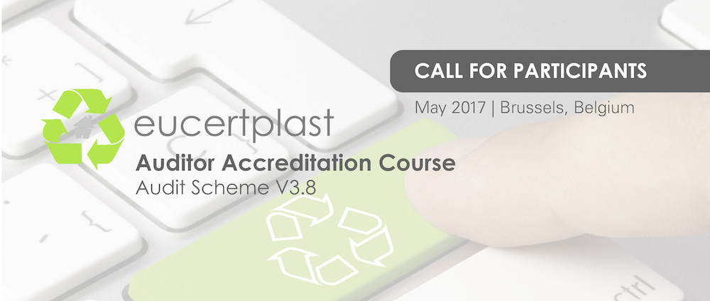 EuCertPlast Accreditation Course: Audit Scheme V3.8
