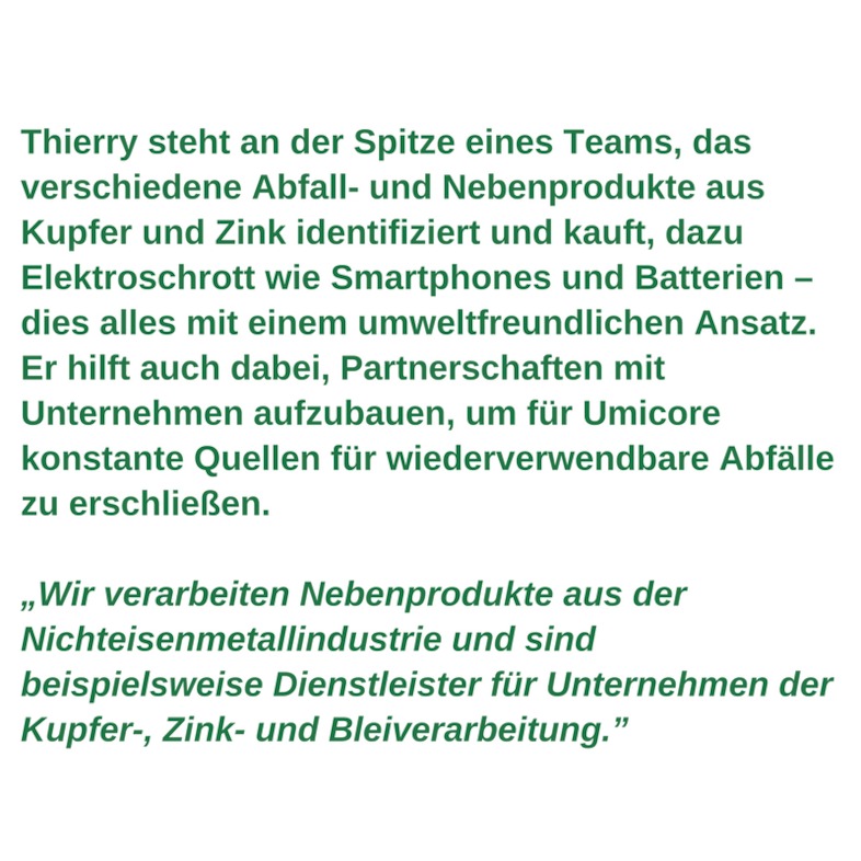 Arbeitnehmerprofil für grüne Arbeitsplätze - Thierry van Kerckhoven