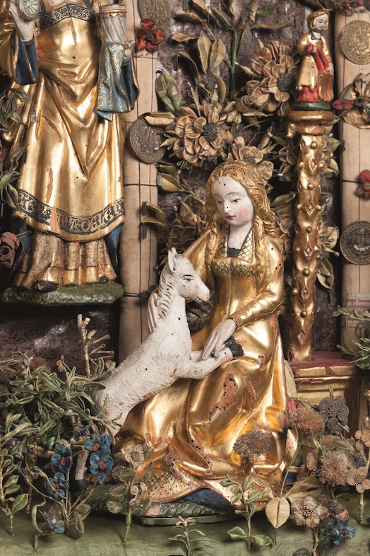 © Enclosed Garden with Calvary and Hunt for the Unicorn, Mechelen, c . 1500.
Musea en Erfgoed Mechelen – Collection Gasthuiszusters (Kik-irpa, Brussels).