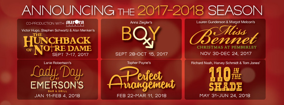 ANNOUNCING THEATRICAL OUTFIT'S 2017-2018 SEASON OF CHARACTER