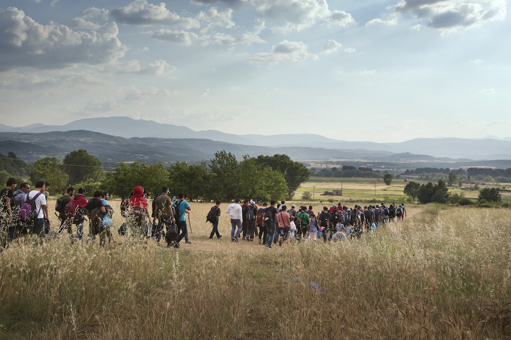 © Alessandro Penso<br/>150 réfugiés syriens sont en marche vers la frontière entre la Grèce et la Macédoine. Ils ont fui la guerre sévissant dans leur pays. Malheureusement, en Europe ils n’ont pas reçu un accueil chaleureux.