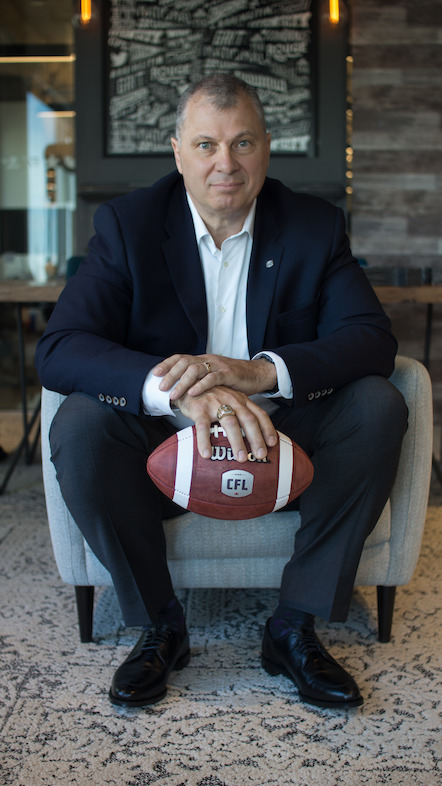 CFL Commissioner Randy Ambrosie. Photo Credit : Danny Gibson/CFL