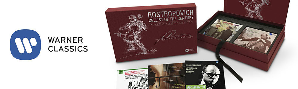 Warner Classics marks the 10th Anniversary of Mstislav Rostropovich's death and 90 years since his birth with major 2017 releases including the 43-disc box set <i>Cellist of the Century</i>