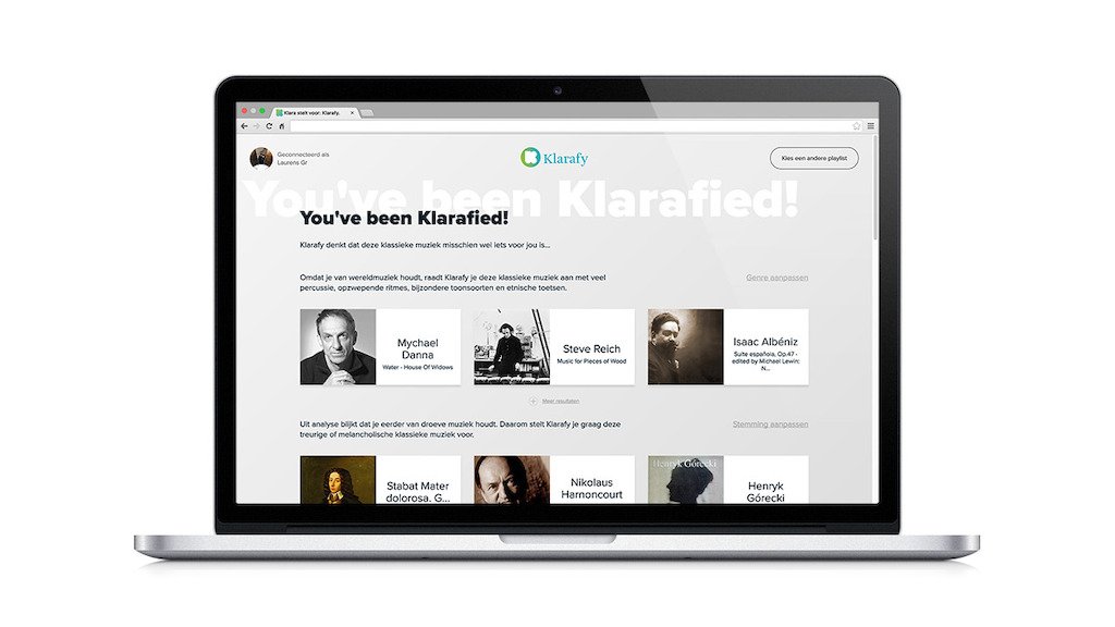 Resultaat Klarafy