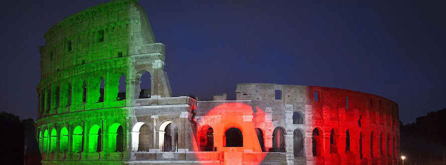 El Coliseo Romano se pinta de colores con Panasonic
