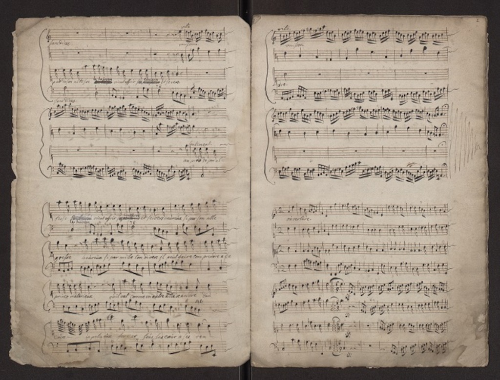 Binnenbladzijden ‘Le Retour des plaisirs’ Mus. Ms. 4448
