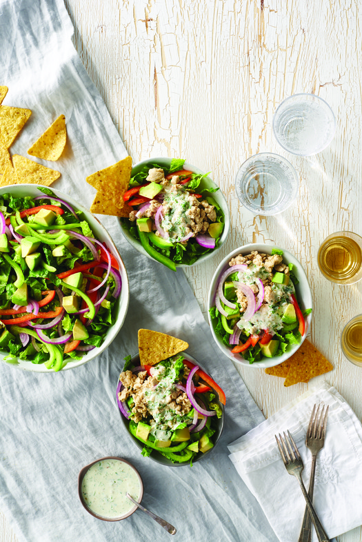 Turkey Green Chile Taco Salad