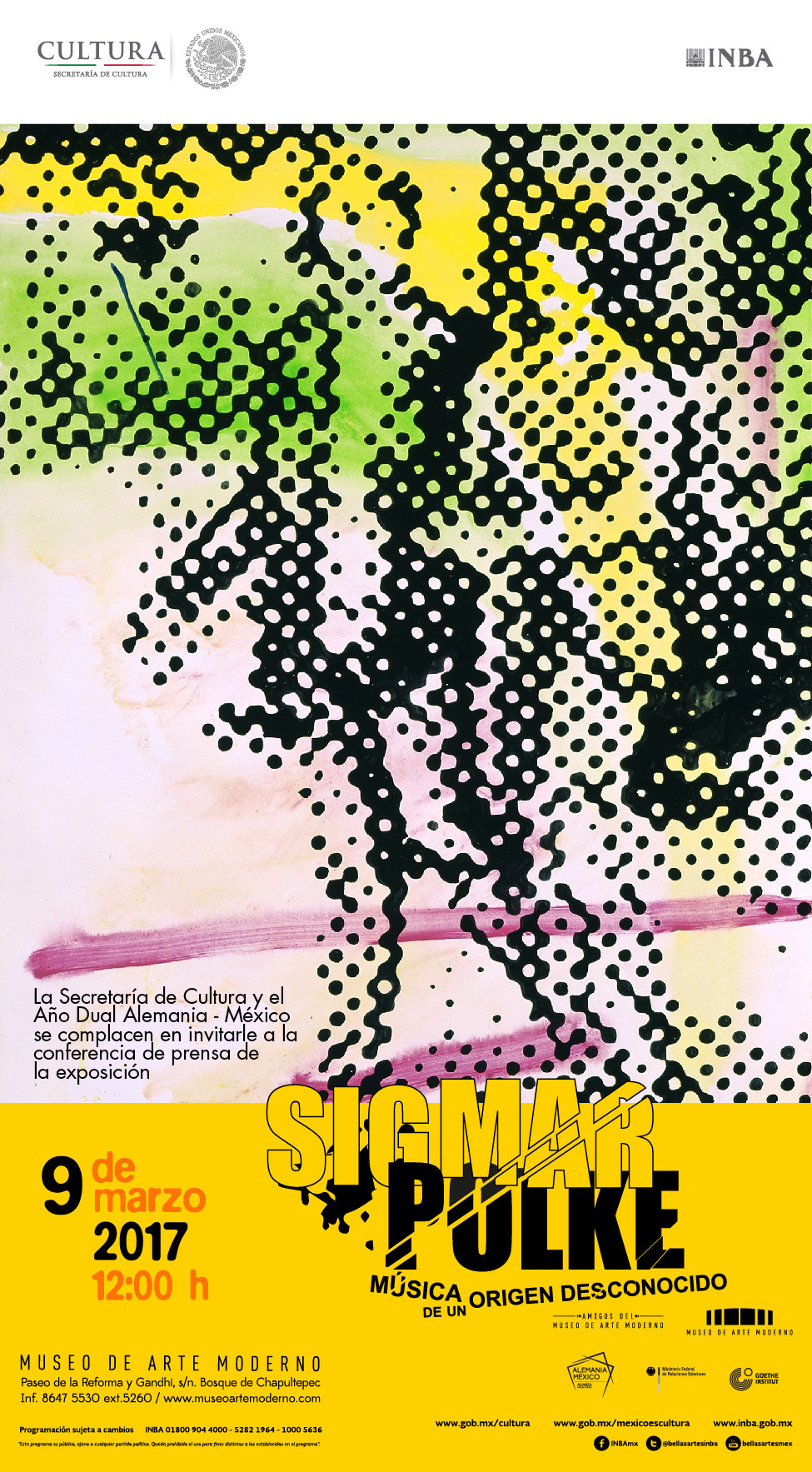 Invitación: Conferencia de Prensa Exposición Sigmar Polke