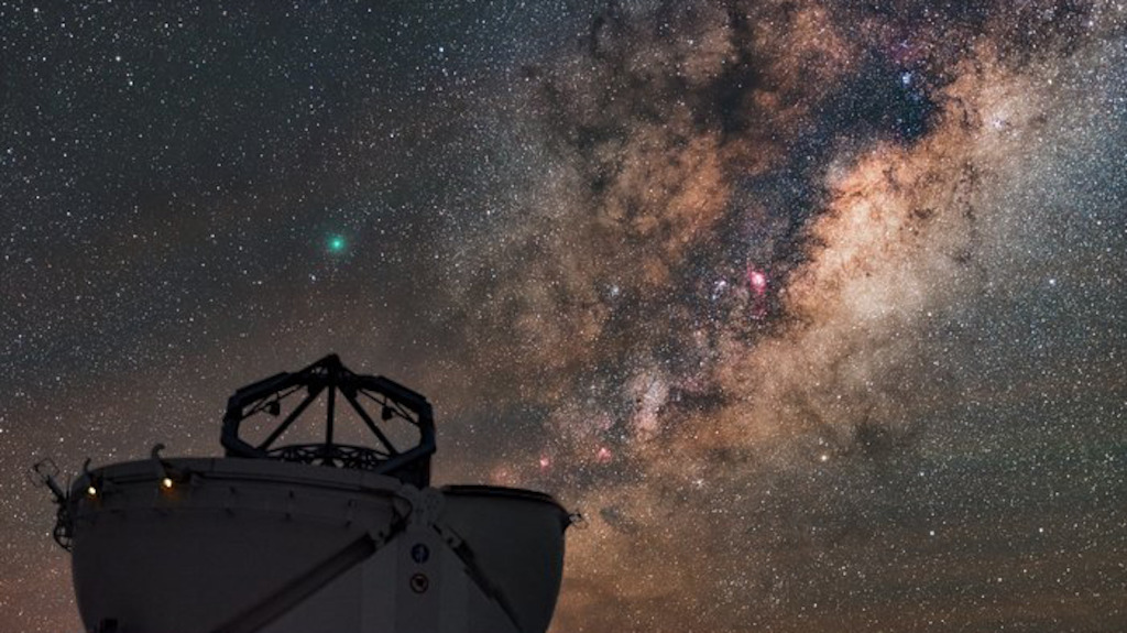 An auxiliary telescope at ESO's Very Large Telescope in Chile. Image: ESO.