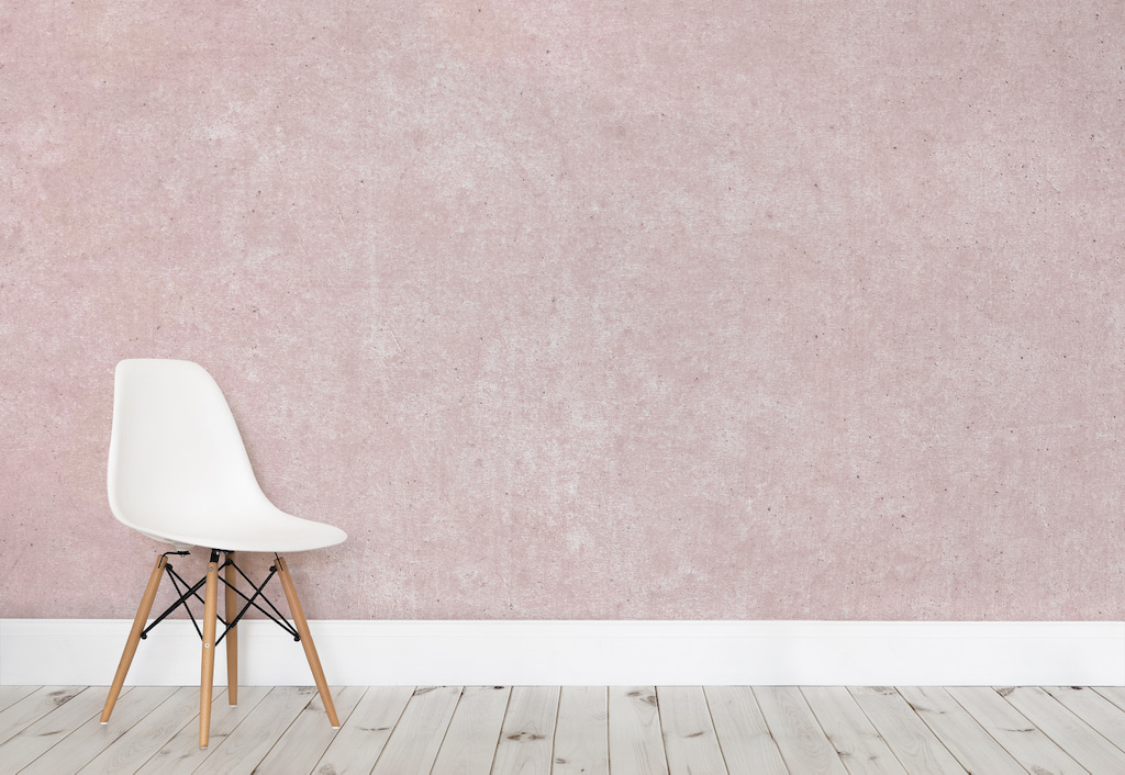 Pink Rustic Concrete Wall Mural