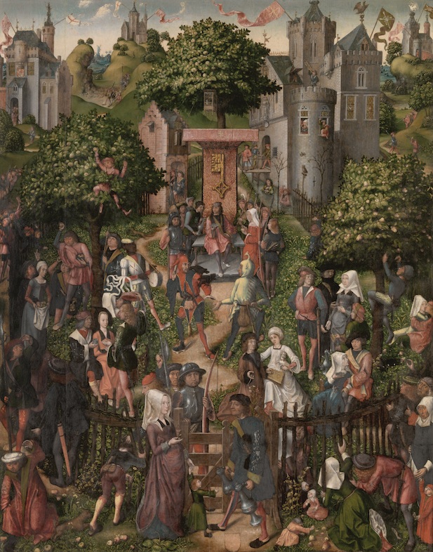© Master of Frankfurt, Utopian Gathering of the Antwerp Archery Guilds (the so-called Festival of the Archers), Antwerp, 1493. Antwerp, Koninklijk Museum voor Schone Kunsten (Lukas - Art in Flanders vzw).