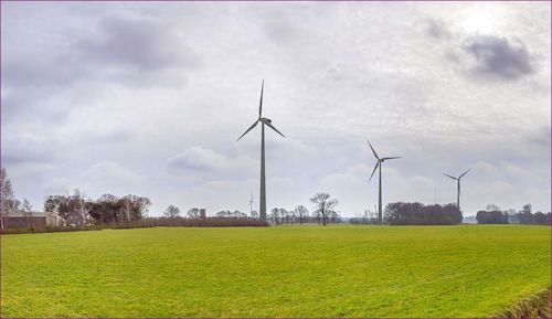 Visualisatie van hoe het windpark er zal uitzien na oplevering.