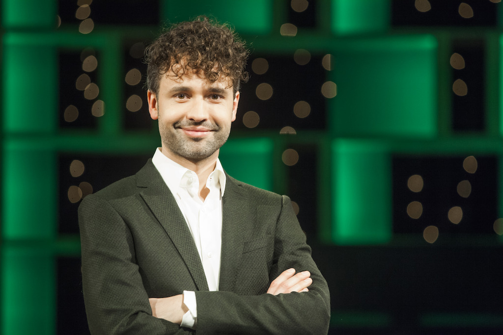 Thomas Vanderveken in De quiz van het jaar.<br/>(c) VRT