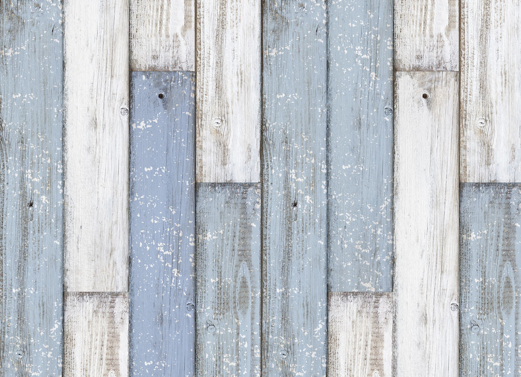 Clubhouse | <br/>Blue and White Wood Plank Vinyl Flooring