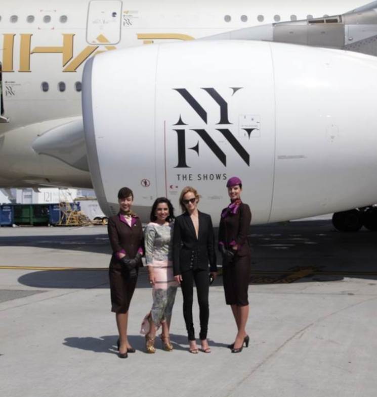 Amina Taher, Head of Corporate Communications - Etihad Airways et le top-modèle Amber Valletta