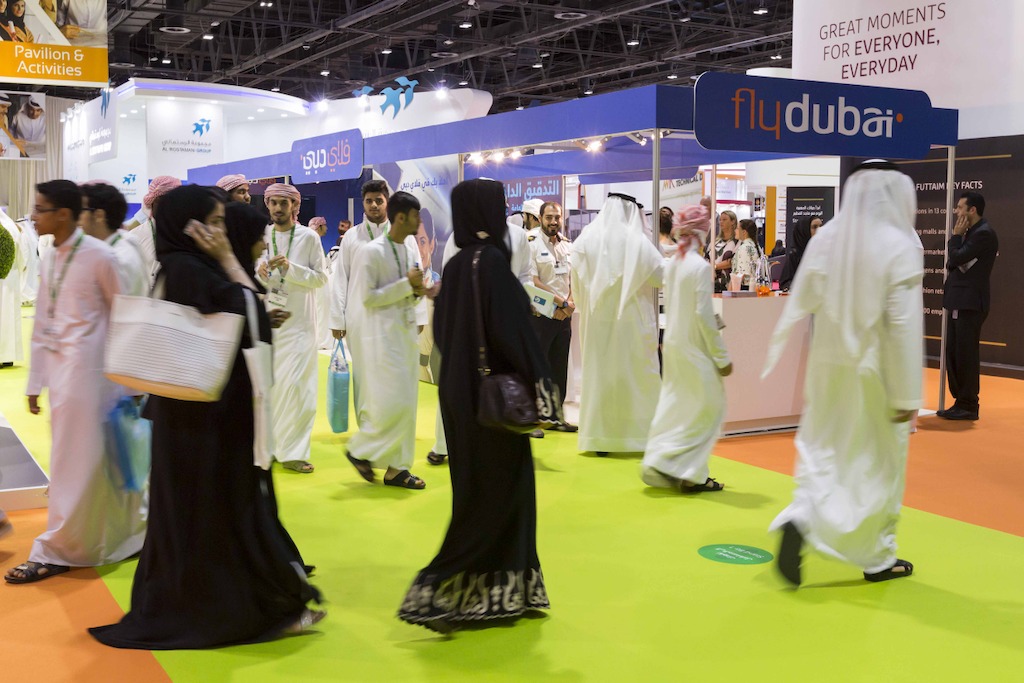 The flydubai stand
