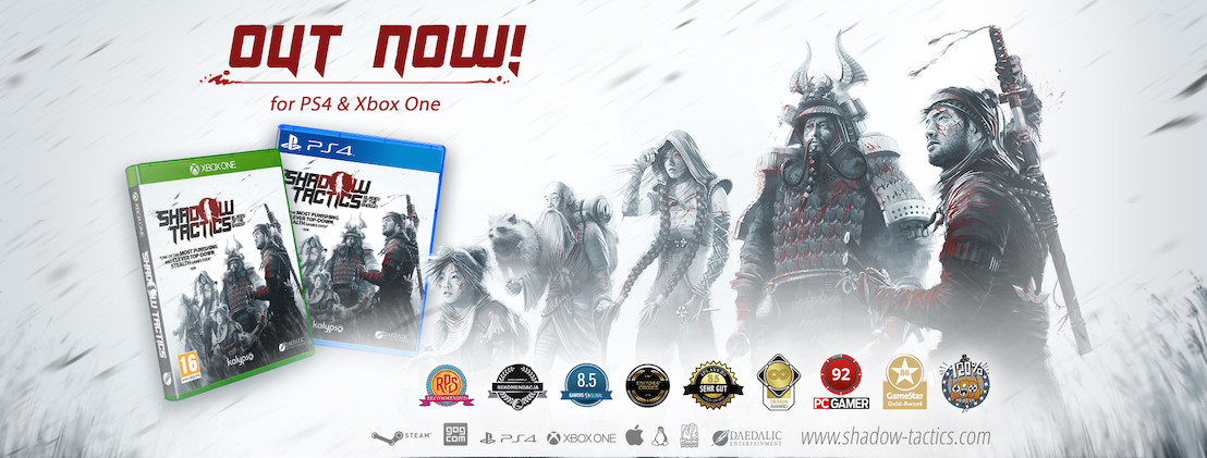 Shadow Tactics: Blades of the Shogun arrives on Consoles