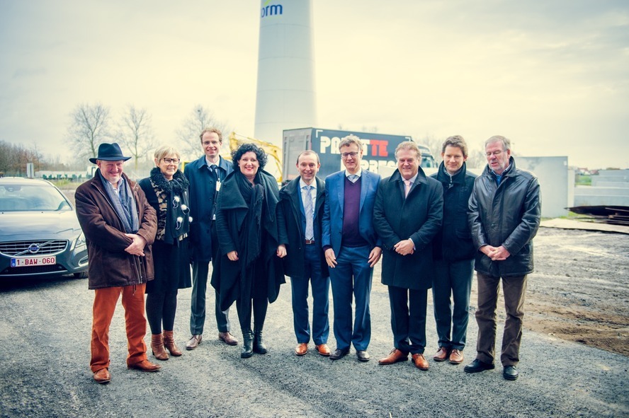 Storm-windpark Wielsbeke ingehuldigd door Minister Turtelboom