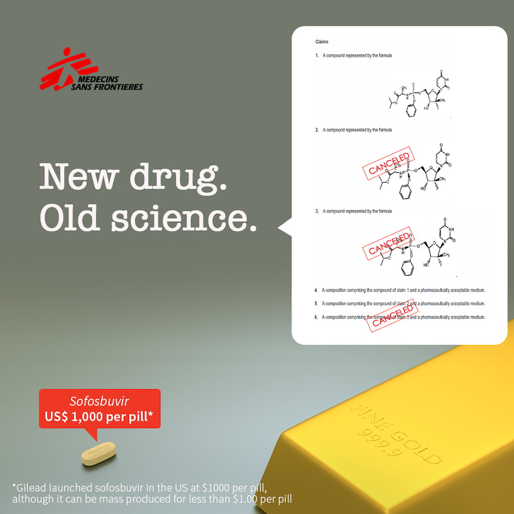 MSF joins Europe-wide action challenging patent on key hepatitis C drug