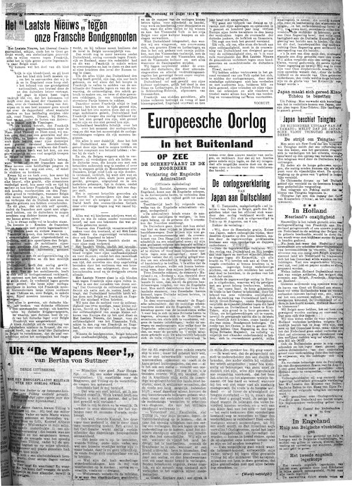 Vooruit, 26 augustus 1914