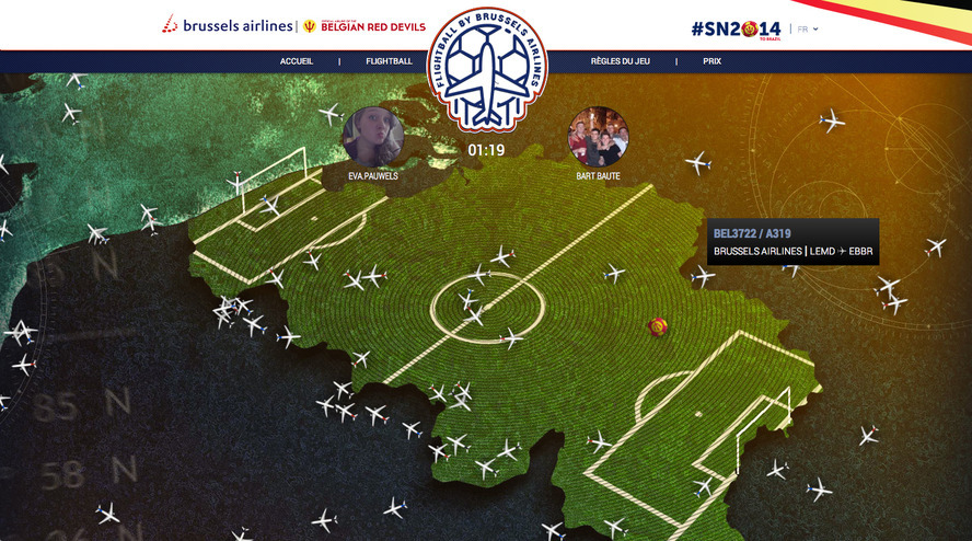 BBDO et Brussels Airlines donnent le coup d’envoi de Flightball