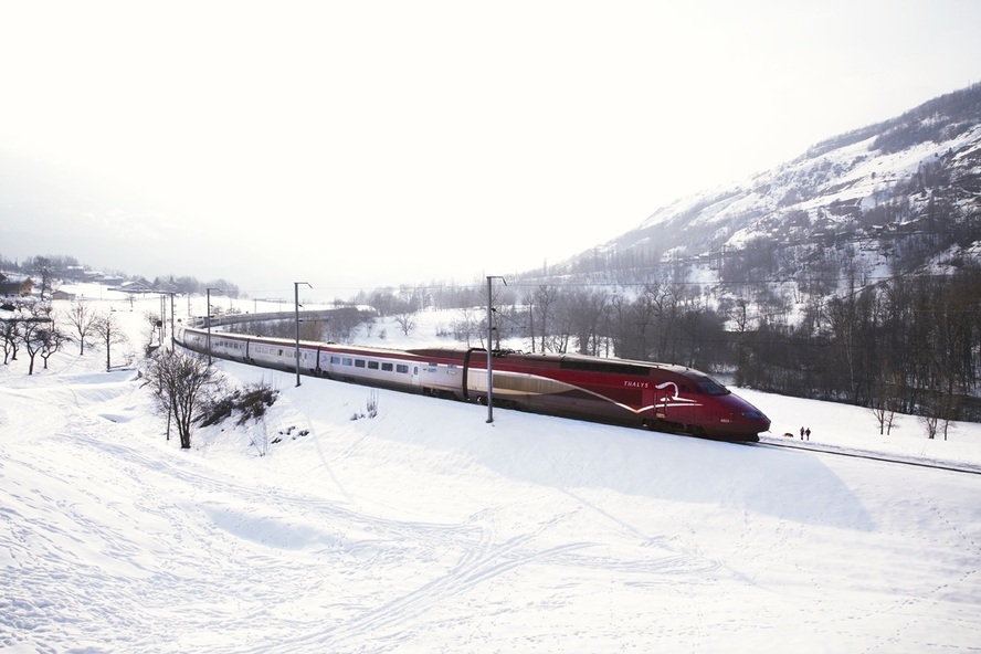 Met Thalys is de sneeuw binnen handbereik
