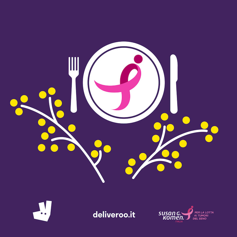 Deliveroo per Komen Italia