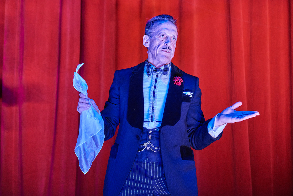 Tom Key (2) in THE DANCING HANDKERCHIEF photo by Christopher Bartelski