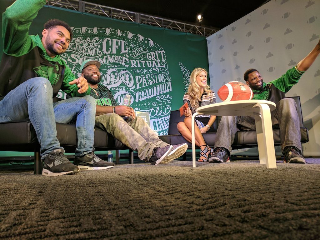 #MarksCFLWeekLive avec Brodie Lawson. Crédit : LCF