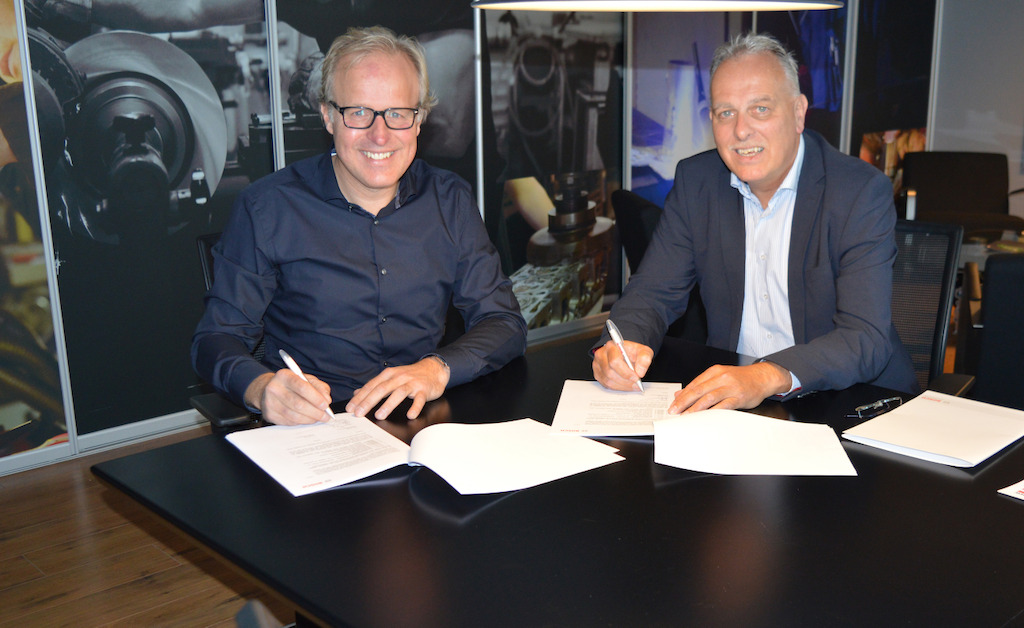 Vlnr: Michel Chaudron en Rene Heidt