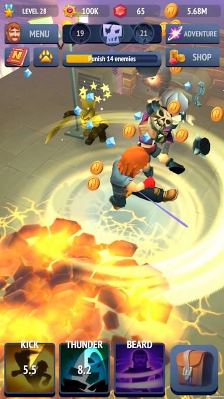 Nonstop Chuck Norris in action!