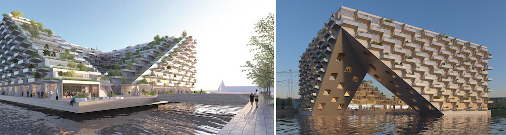 VORM / BESIX / MN and BIG en BARCODE Architects win quality tender Sluishuis on Steigereiland-Noord (IJburg)