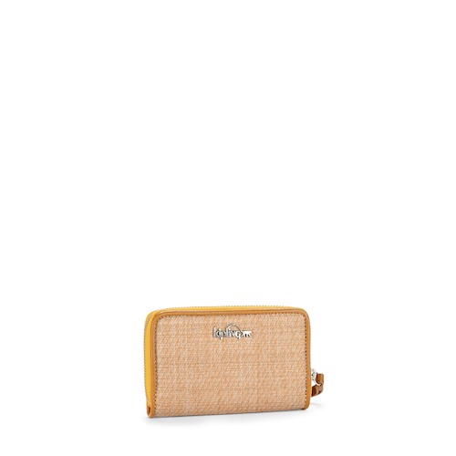 Olvie Wristlet Woven Yellow