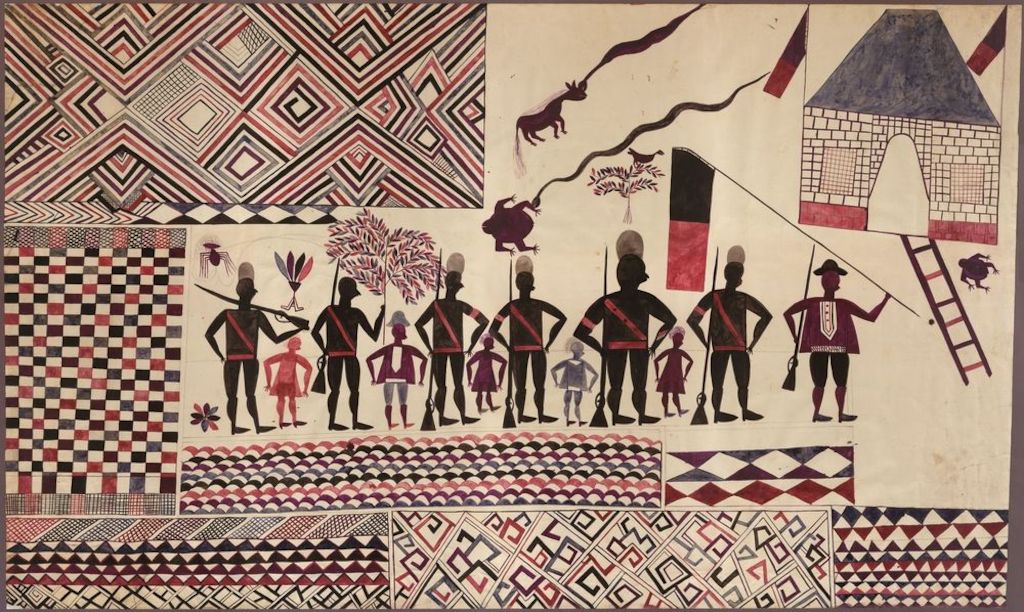 Tshela Tendu, Zonder titel, ca. 1930, SV 77639, Prentenkabinet, Koninklijke Bibliotheek van België