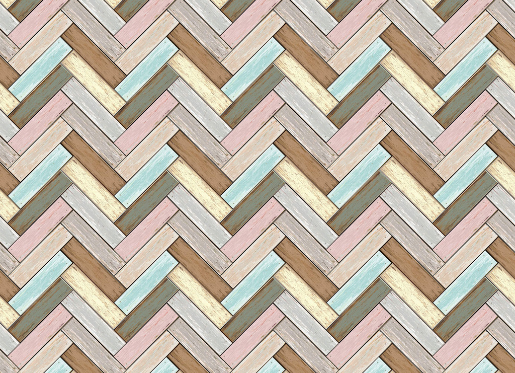 Parquet | Pastel Parquet Effect Vinyl Flooring