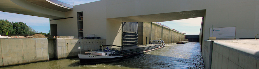 BESIX finalized the construction of the 4th lock in Lanaye