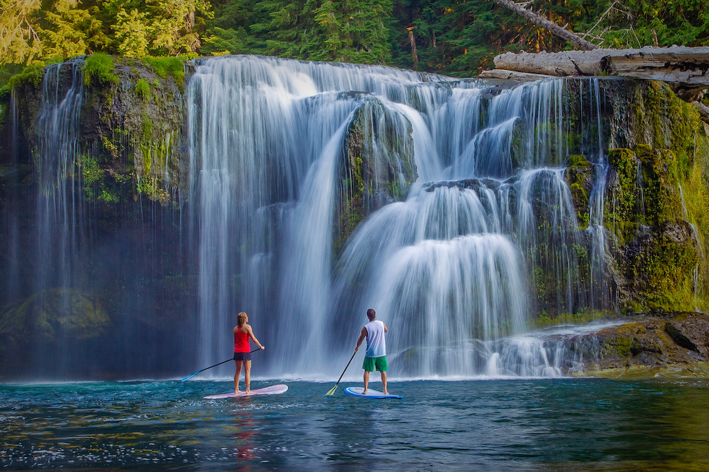 OUTFOUND - SUP'ing Under Waterfall