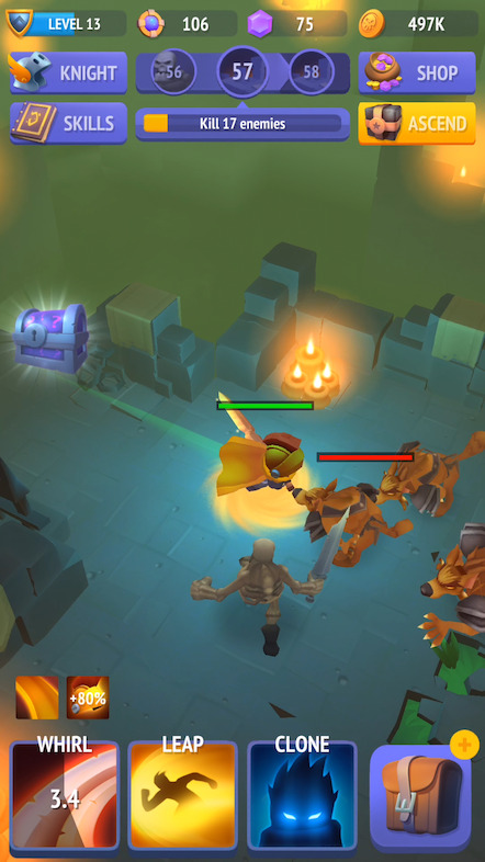 Nonstop Knight in action