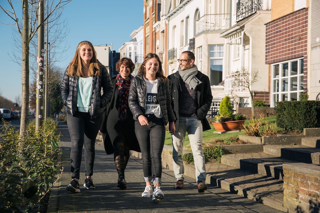 4eVeR - De familie van Emma: Emma, Ingrid, Louise en Dirk - (c) Robbie Depuydt