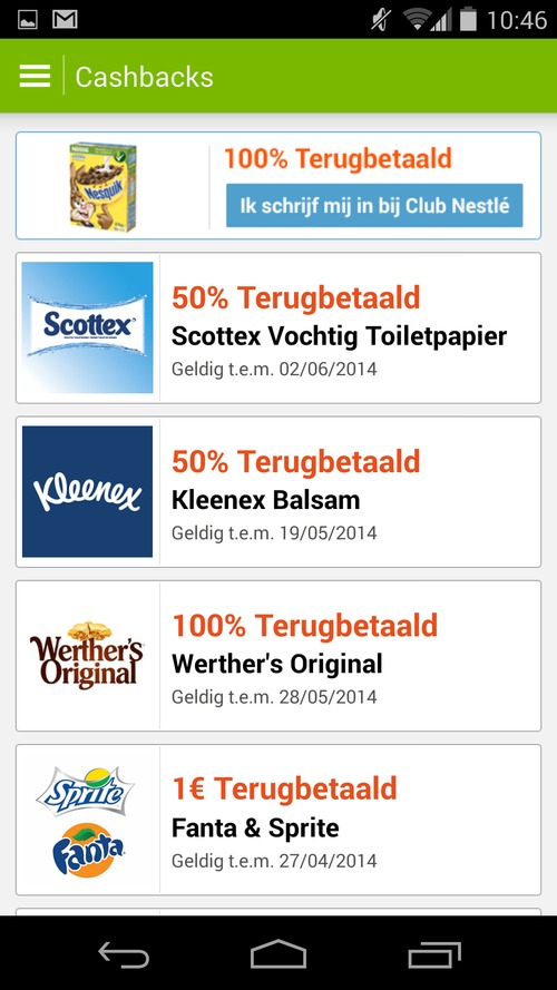 Android screenshot