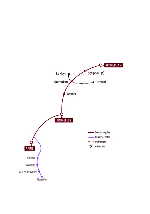 Réseau Thalys Soleil