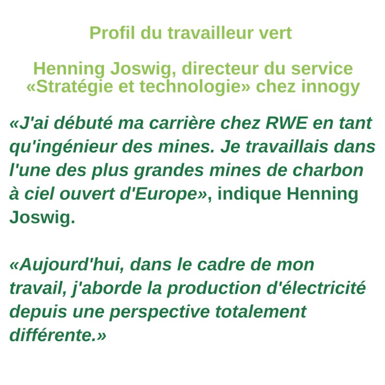 Profil du travailleur vert - Henning Joswig