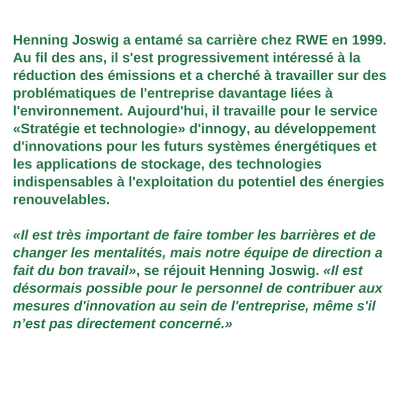 Profil du travailleur vert - Henning Joswig