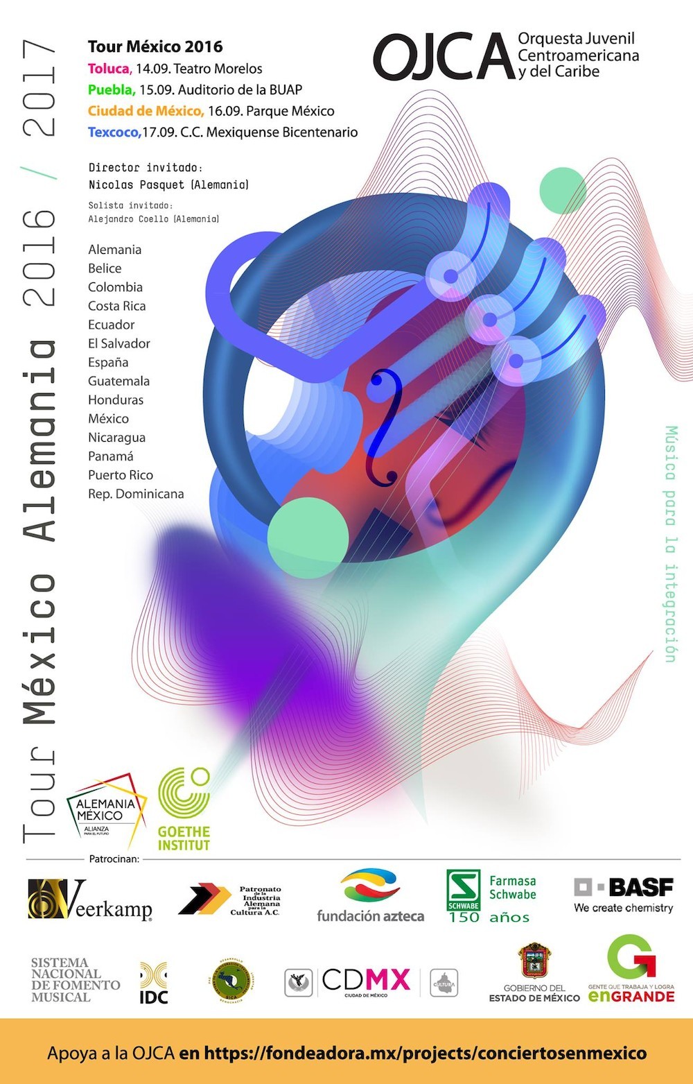 Orquesta Juvenil Centroamericana y del Caribe Tour México Alemania 2016-2017