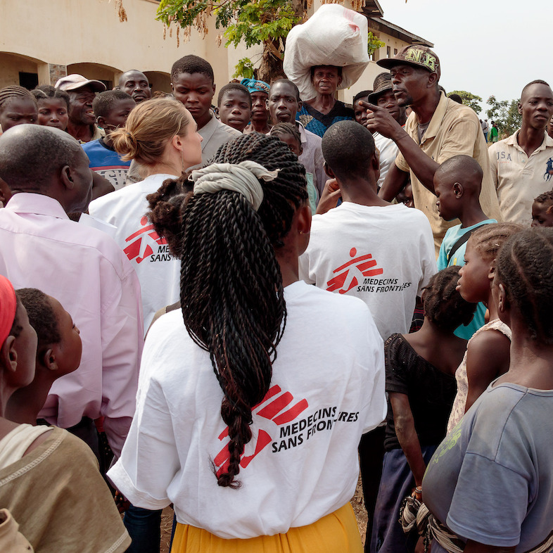 The displaced are worried and upset. They have nowhere else to go. As part of its response, MSF meets with those in charge of the settlements and the heads of the families so that they can explain their needs and express their concerns. Photographer: Stéphane Reynier de Montlaux/MSF