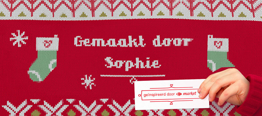 Prophets animeert kersttrui voor Carrefour market